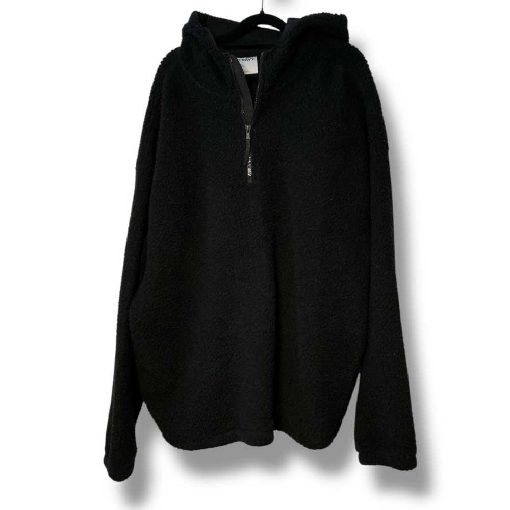 Old Navy Hooded Sherpa 1/2 zip pullover